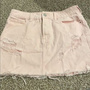 Pacsun Pink Jean Skirt